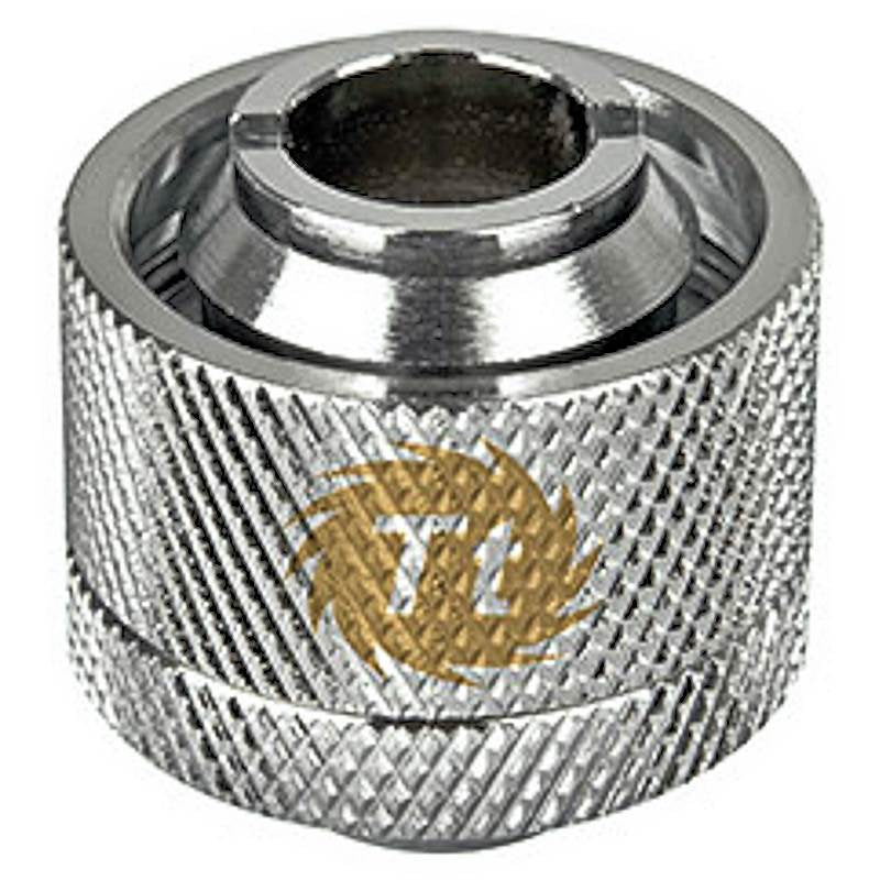Thermaltake Pacific 1/2" ID x 3/4" OD Compression - Chrome(CL-W030-CA00SL-A) - 1