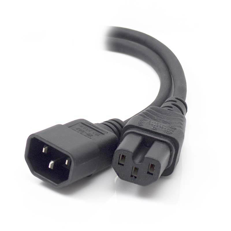 Alogic 1.5m IEC C14 to IEC C15 High Temperature (M/F)(MF-C14C15-1.5) - 1