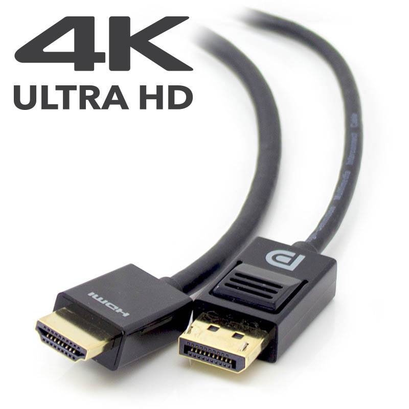 Alogic SmartConnect 2m DisplayPort to HDMI Cable with 4K Support (M/M)(DP-HD4K-02-MM) - 1