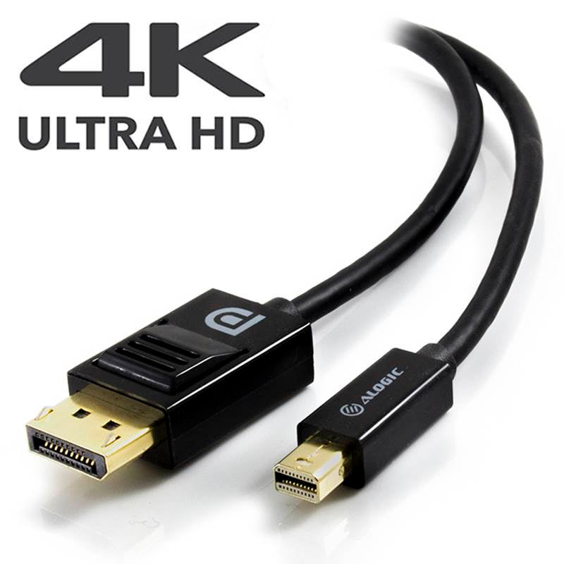 Alogic 2m Mini DisplayPort to DisplayPort Cable Ver 1.2 (M/M)(MDP-DP-02-MM) - 1