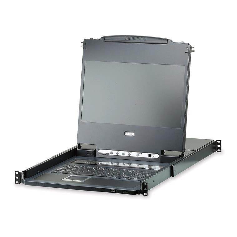 ATEN CL6708MW Single Rail 8 Port DVI FHD 17.3" LCD KVM Switch(CL6708MW-ATA-AU) - 1