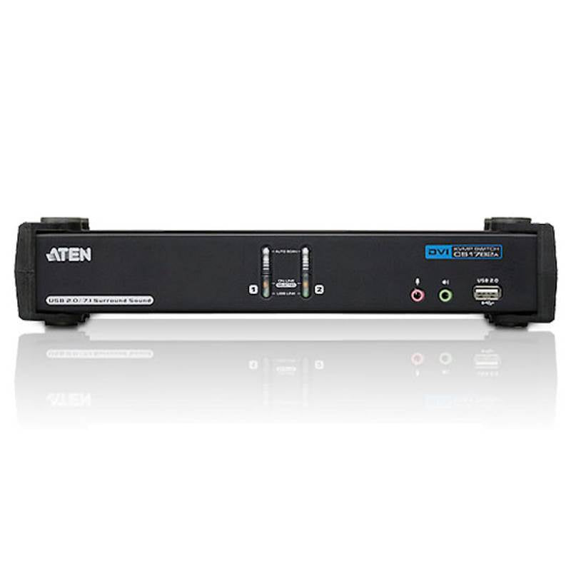 ATEN CS1782A 2 Port USB DVI Dual Link/CH7.1 Audio KVMP Switch(CS1782A-AT-U) - 1