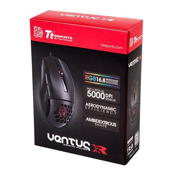 Thermaltake Tt eSPORTS Ventus R RGB 5000 DPI Optical Gaming Mouse(MO-VER-WDOOBK-01) - 7