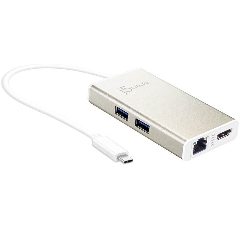 j5create USB Type-C Multi-Adapter with Power Delivery HDMI/Gigabit Ethernet/USB3(JCA374) - 1