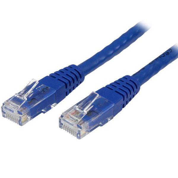 StarTech CAT6 Ethernet Cable 60cm Blue 650MHz Molded Patch Cord PoE++(C6PATCH2BL) - 1