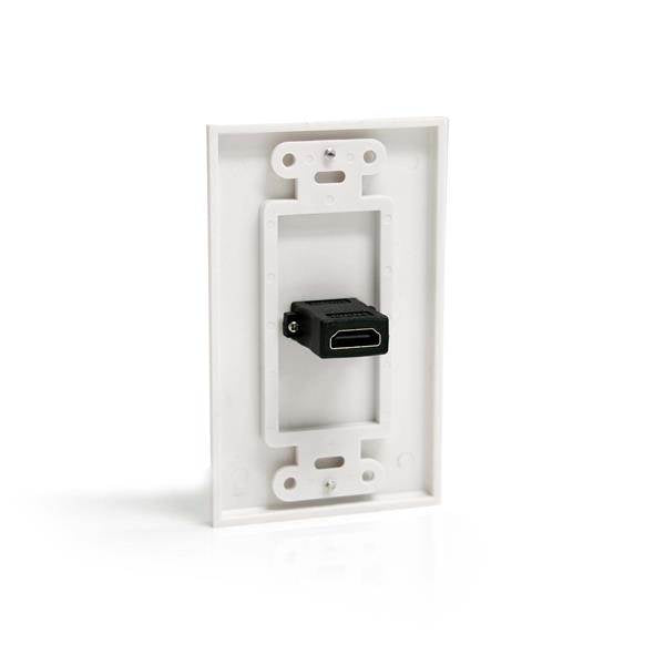 StarTech Single Outlet HDMI Female Wall Plate - White(HDMIPLATE) - 2