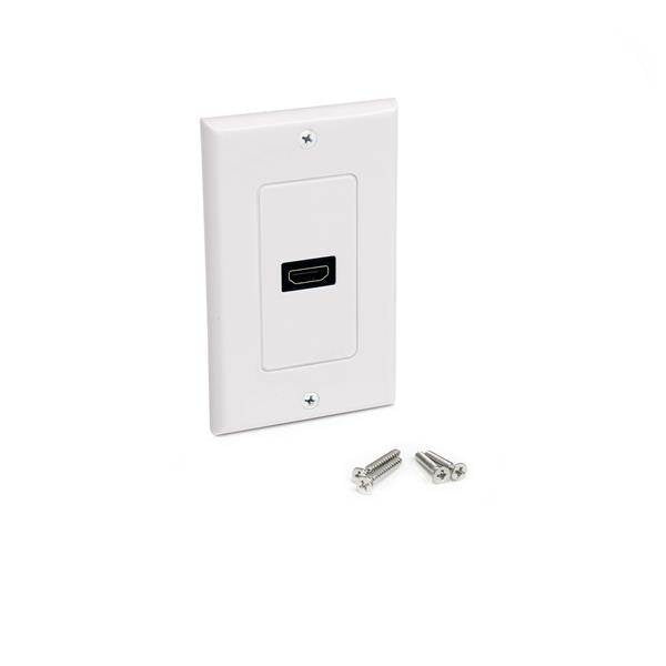 StarTech Single Outlet HDMI Female Wall Plate - White(HDMIPLATE) - 3