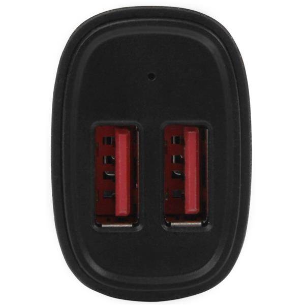StarTech Dual Port USB Car Charger - 24W/4.8A(USB2PCARBKS) - 2