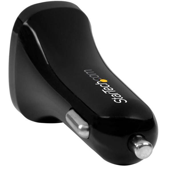 StarTech Dual Port USB Car Charger - 24W/4.8A(USB2PCARBKS) - 3