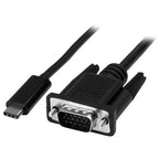 StarTech 6ft USB C to VGA Cable 1080p - USB Type C to VGA Video Adapter(CDP2VGAMM2MB) - 1