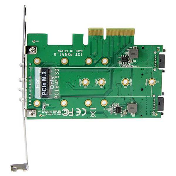 StarTech 3-Port M.2 SSD (NGFF) Adapter Card(PEXM2SAT32N1) - 5