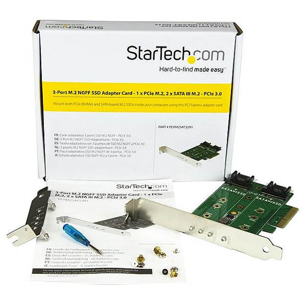 StarTech 3-Port M.2 SSD (NGFF) Adapter Card(PEXM2SAT32N1) - 6