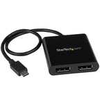 StarTech 2-Port Multi Monitor Adapter - USB-C DisplayPort Video MST Hub(MSTCDP122DP) - 1