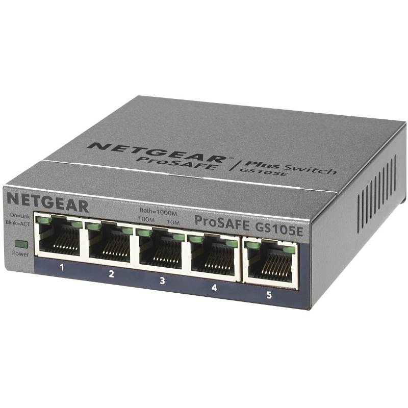 Netgear GS105E Prosafe Plus 5 Port Gigabit Switch(GS105E-200AUS) - 3