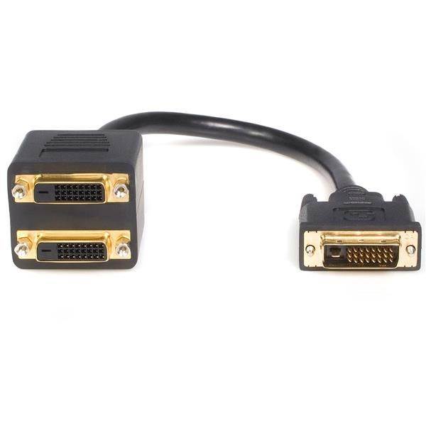 Astrotek DVI-D Splitter Cable 24+1 pins Male to 2x Female Gold Plated(AT-DVID-TO-DVIDX2) - 1