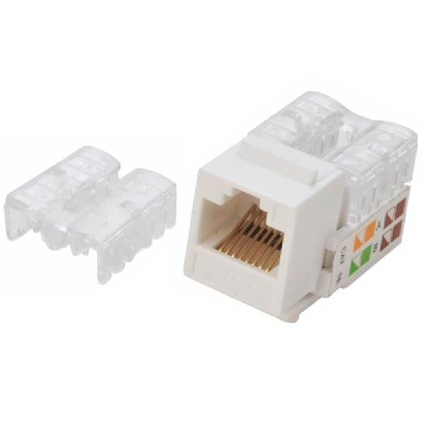 Astrotek CAT6 UTP Keystone Jack for Socket kit 10ps per pack Poly Bag White(ATP-KJ-6) - 1