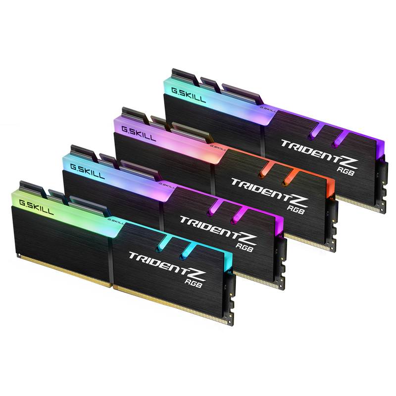 G.Skill Trident Z RGB 32GB (4x 8GB) DDR4 3200Mhz Desktop Memory(F4-3200C16Q-32GTZR) - 1