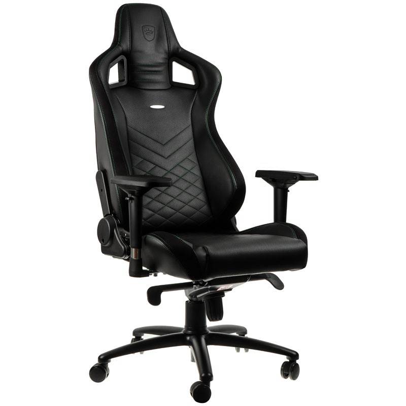 noblechairs EPIC Series Faux Leather Gaming Chair - Black/Green(NBL-PU-GRN-002) - 1