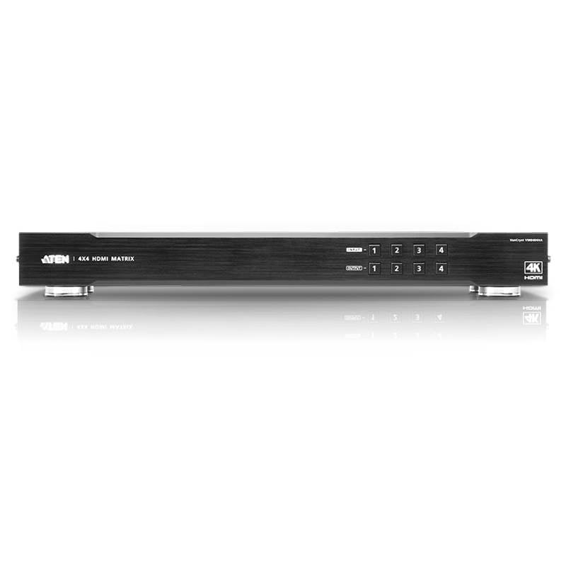 ATEN VM0404HA 4x4 4K HDMI Matrix with IR Remote and RS-232 Control(VM0404HA-AT-U) - 1