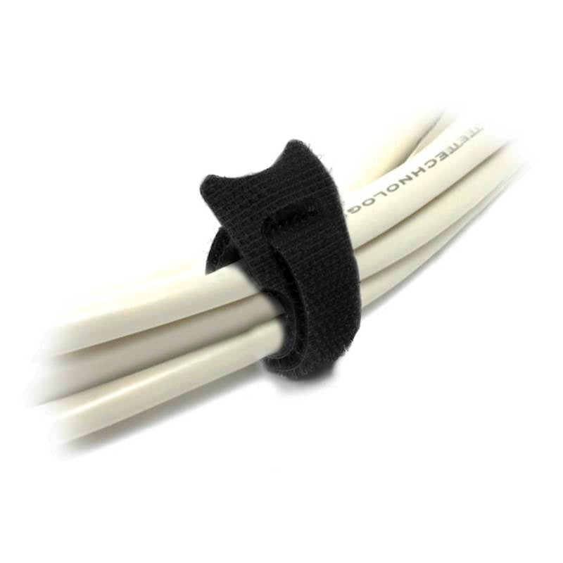 Ty-It Hook and Loop Cable Tie 240mm x 12mm - Black (Bag of 10)(VC1224BLK) - 2