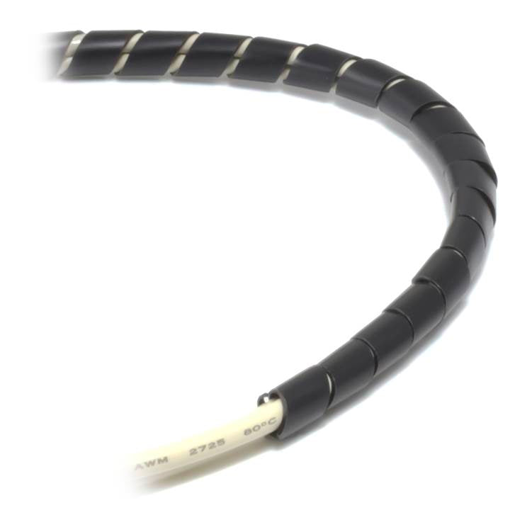Ty-It 10m Spiral Cable Wrap for Cable Management - 20mm/Black(SCW2010BLK) - 2