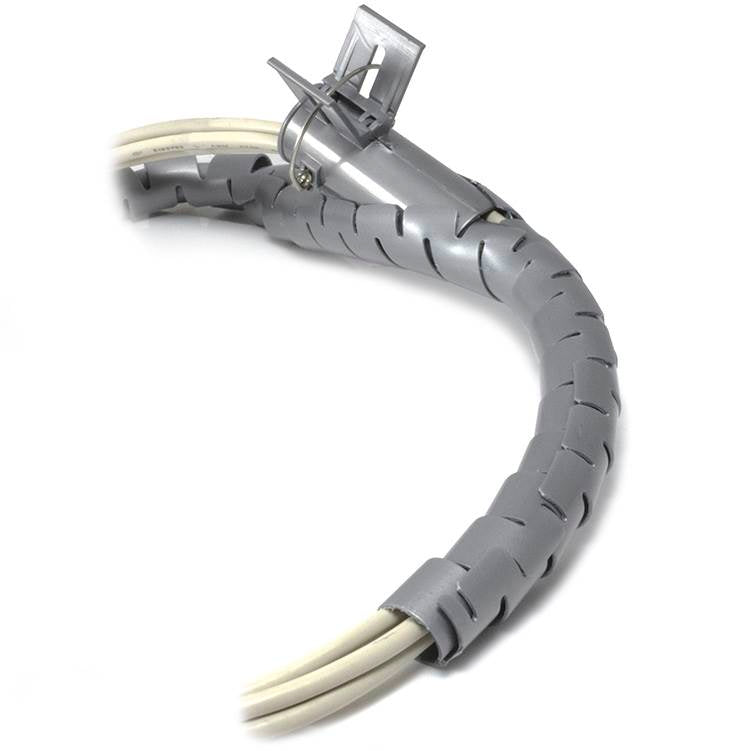 Ty-It 10m Zip Cable Wrap with Clip Tool Organiser - 20mm/Grey(ZCW2010GRY) - 3