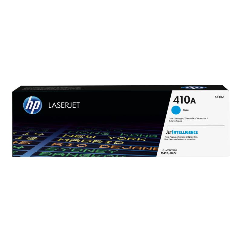 HP 410A Cyan Original LaserJet Toner Cartridge (CF411A)(CF411A) - 1