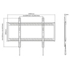 Brateck Heavy Duty Flat TV Wall Mount (60" to 100" Max 100kg)(LP37-69F) - 2