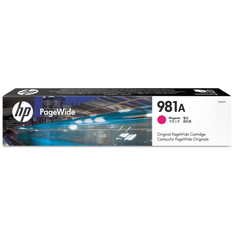 HP 981A Magenta Original PageWide Cartridge (J3M69A)(J3M69A) - 1