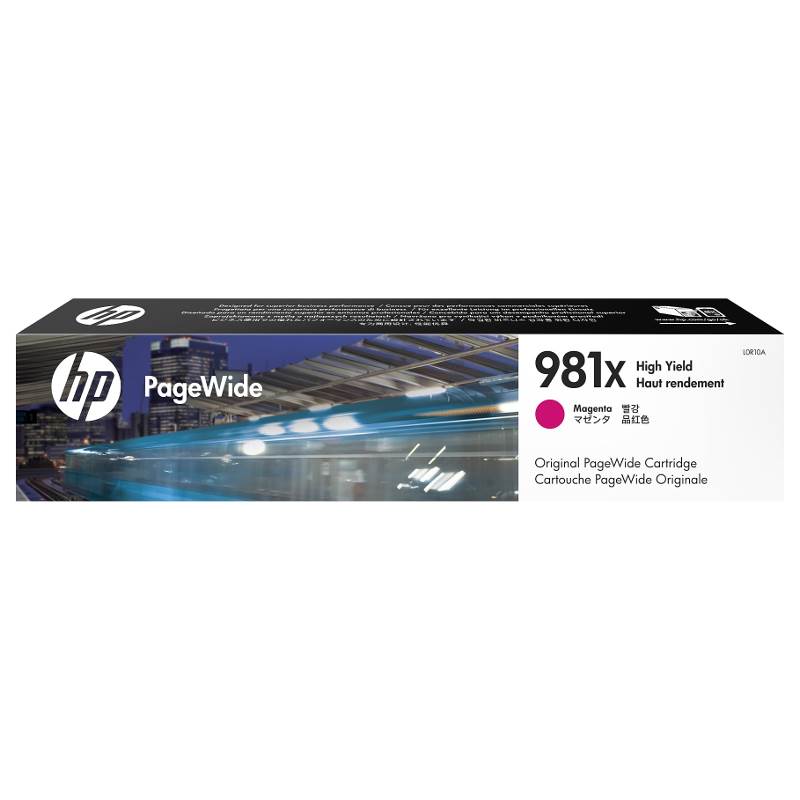 HP 981X High Yield Magenta Original PageWide Cartridge (L0R10A)(L0R10A) - 1