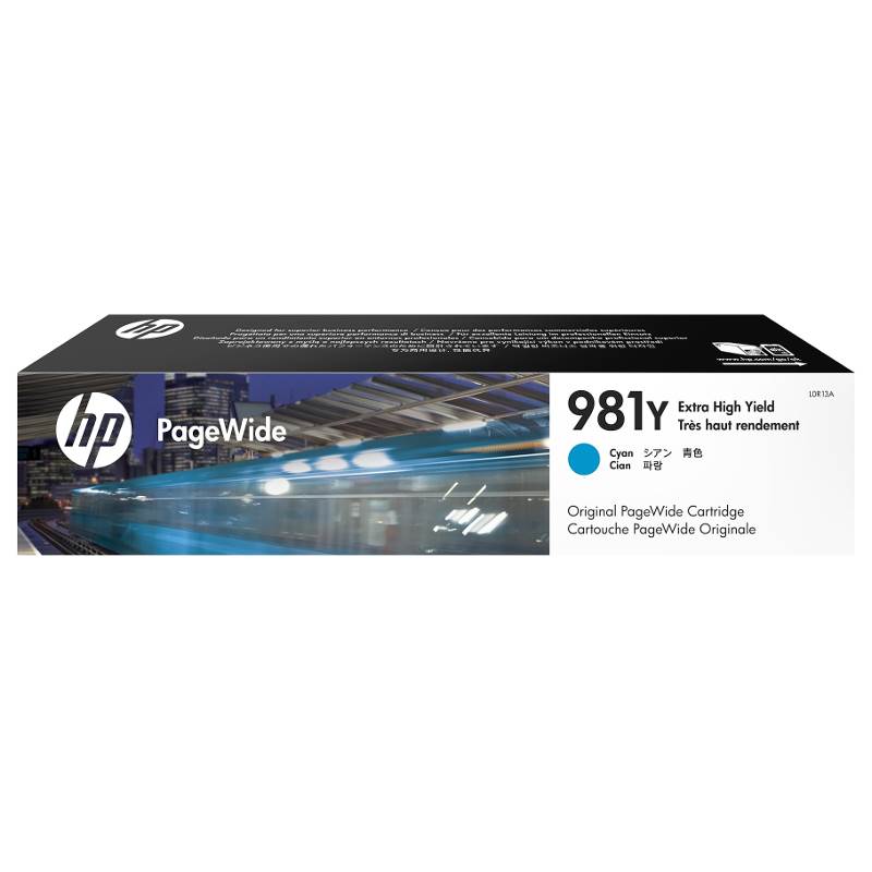 HP 981Y Extra High Yield Cyan Original PageWide Cartridge (L0R13A)(L0R13A) - 1