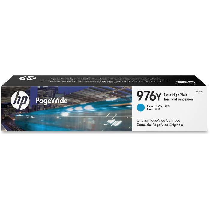HP 976Y Extra High Yield Cyan Original PageWide Cartridge (L0R05A)(L0R05A) - 1