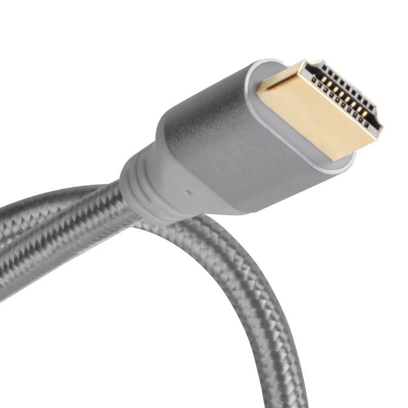 SilverStone CPH01C Premium Braided 1.8m 4K HDMI Cable - Charcoal(SST-CPH01C-1800) - 2