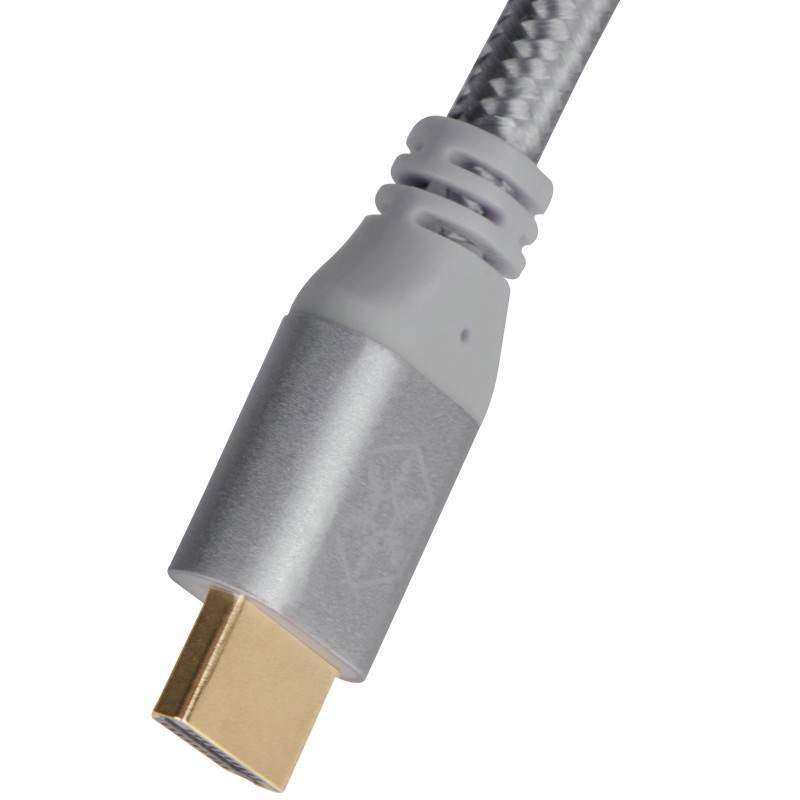 SilverStone CPH01C Premium Braided 1.8m 4K HDMI Cable - Charcoal(SST-CPH01C-1800) - 4