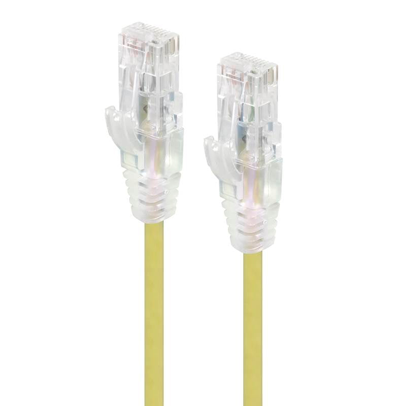 Alogic 1m Alpha Series Ultra Slim CAT6 Network Cable - Yellow(C6S-01YEL) - 1