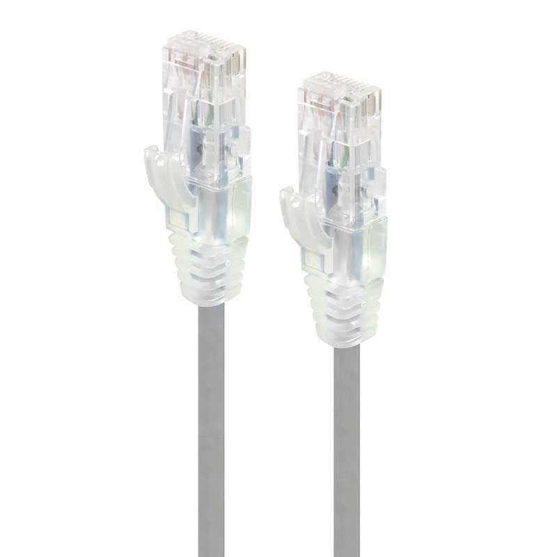 Alogic 0.3m Alpha Series Ultra Slim CAT6 Network Cable - Grey(C6S-0.30GRY) - 1