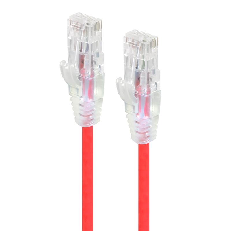 Alogic 2m Alpha Series Ultra Slim CAT6 Network Cable - Red(C6S-02RED) - 1