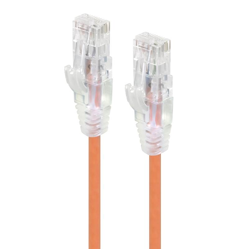 Alogic 0.5m Alpha Series Ultra Slim CAT6 Network Cable - Orange(C6S-0.50ORN) - 1