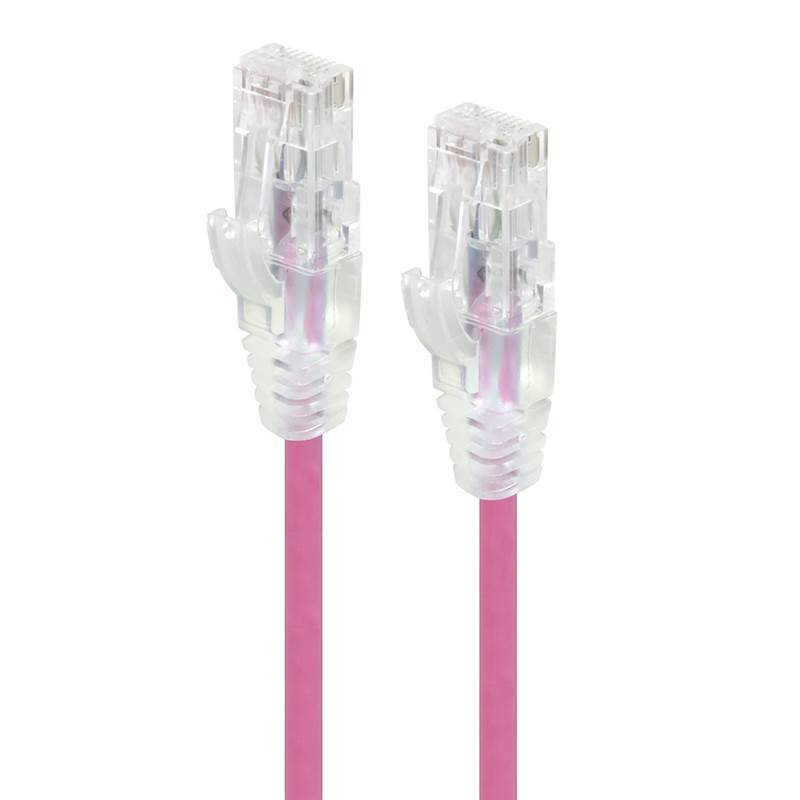 Alogic 0.5m Alpha Series Ultra Slim CAT6 Network Cable - Pink(C6S-0.50PNK) - 1