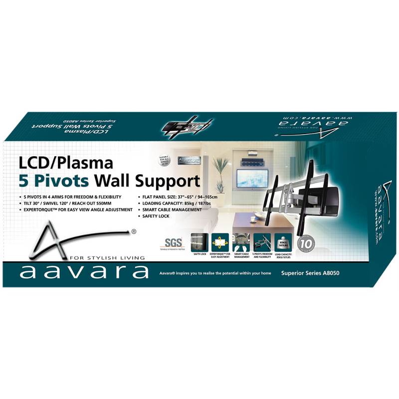 Aavara Flat Display Wall Support 37"-65"(A8050) - 2