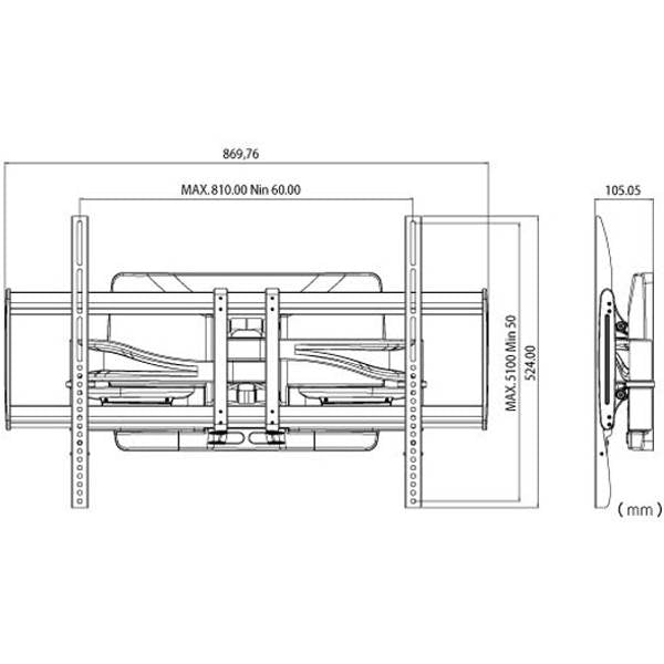Aavara Flat Display Wall Support 37"-65"(A8050) - 3