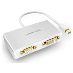 Ugreen 10438 3-in-1 Mini DisplayPort to HDMI/VGA/DVI Converter - White(10438) - 1