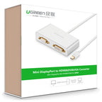 Ugreen 10438 3-in-1 Mini DisplayPort to HDMI/VGA/DVI Converter - White(10438) - 5