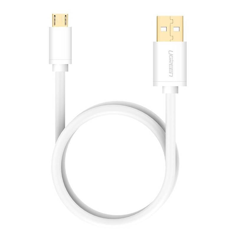 Ugreen 10850 2M Gold Plated Micro USB to USB M/M Cable - White(10850) - 2