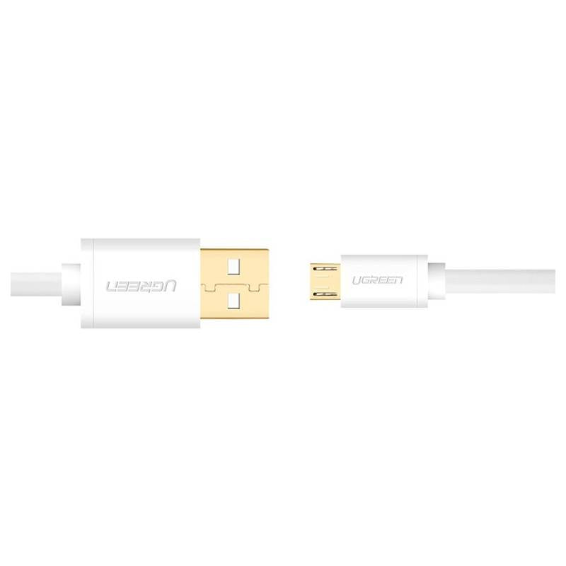 Ugreen 10850 2M Gold Plated Micro USB to USB M/M Cable - White(10850) - 4