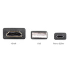 Ugreen 20139 2M MHL Micro USB 11 Pin to HDMI Adapter Cable(20139) - 4