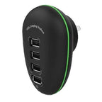 Winstars WS-UH1041P 4-Port USB Charge Station with Fast-Charging Port - Green(WS-UH1041P) - 1
