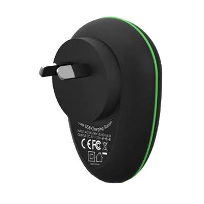 Winstars WS-UH1041P 4-Port USB Charge Station with Fast-Charging Port - Green(WS-UH1041P) - 2