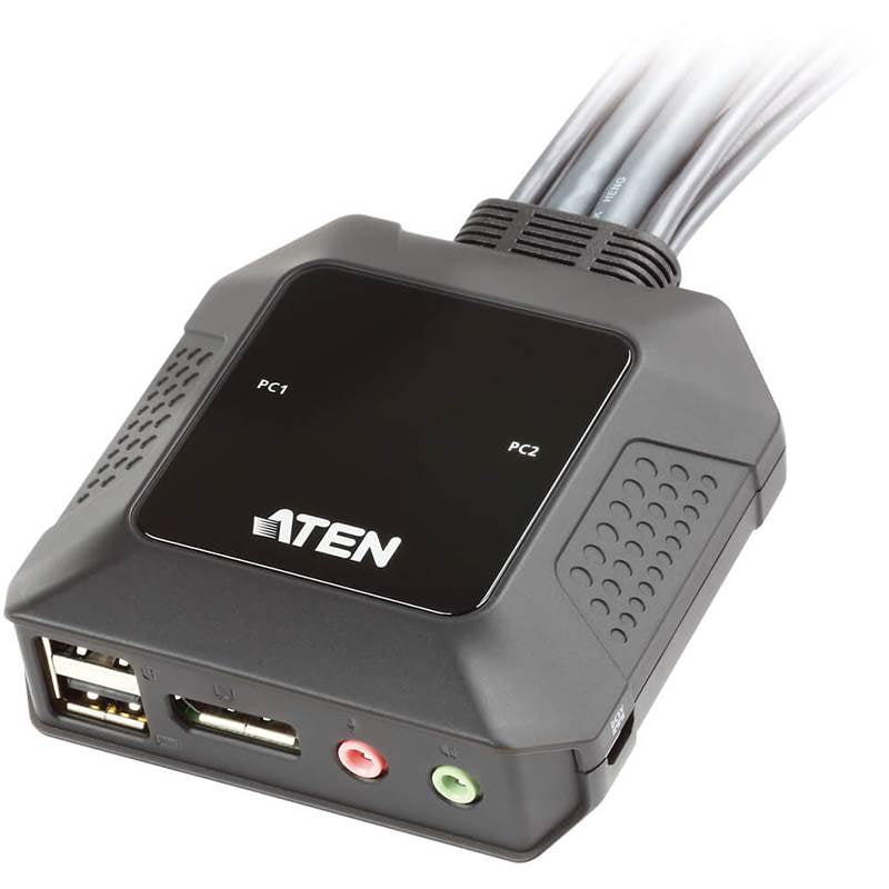 ATEN 2-Port USB 4k DisplayPort Cable KVM Switch with Port Selector(CS22DP-AT) - 4