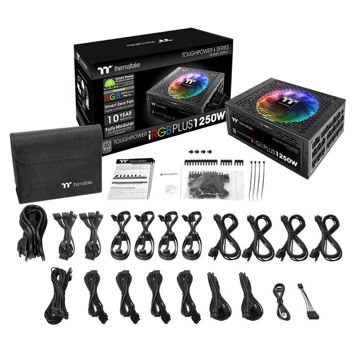 Thermaltake Toughpower iRGB PLUS 1250W Titanium Modular Power Supply(PS-TPI-1250DPCTAU-T) - 2